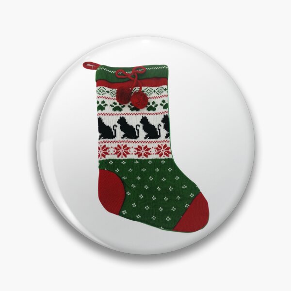 Item preview, Cat Christmas Stocking designed and sold by bubblegumhearts.