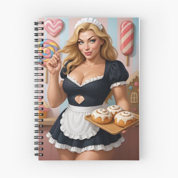 Item preview, Astrid in maid outfit with cinnamon rolls lollipop designed and sold by CathryneDelamort.