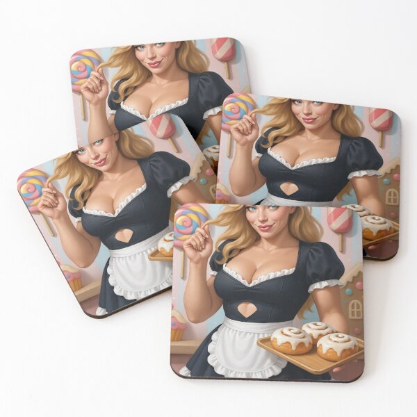 Item preview, Astrid in maid outfit with cinnamon rolls lollipop designed and sold by CathryneDelamort.