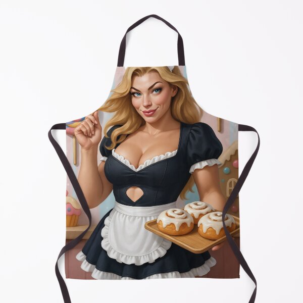 Item preview, Astrid in maid outfit with cinnamon rolls lollipop designed and sold by CathryneDelamort.