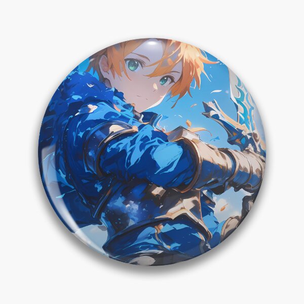 Item preview, Eugeo Sword Art Online Anime Blue Knight Hero Sky Courage designed and sold by CarlosBender.