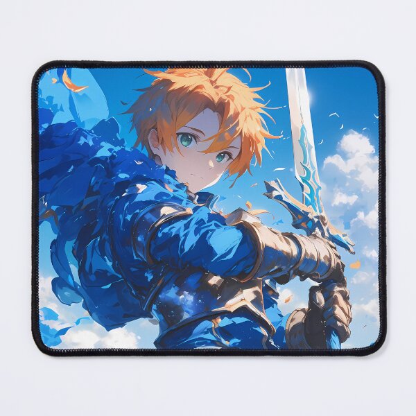 Item preview, Eugeo Sword Art Online Anime Blue Knight Hero Sky Courage designed and sold by CarlosBender.