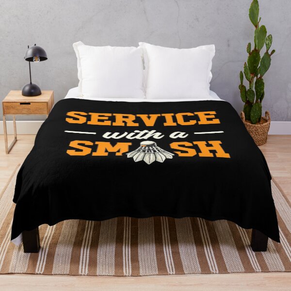 Item preview, Service With A Smash Badminton Lovers designed and sold by markettathorn.
