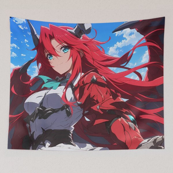 Item preview, Irina Shidou High School Dxd Anime Girl Waifu Crimson Fierce Sky Presence designed and sold by CarlosBender.
