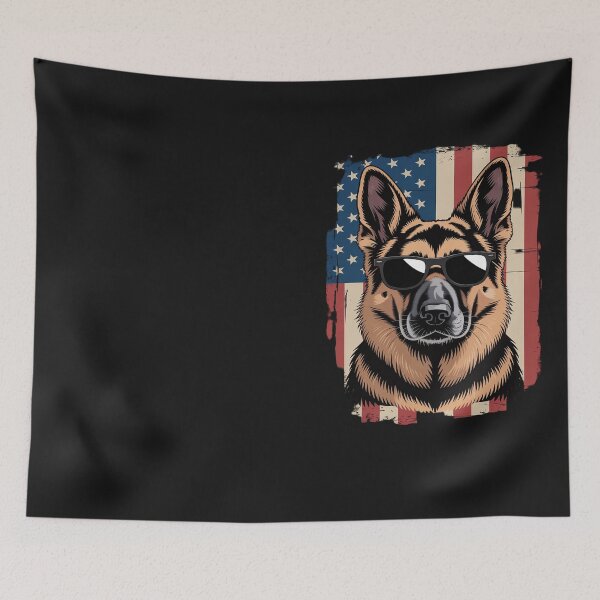 Item preview, German Shepherd Dog American Patriot Shirt Independence Day designed and sold by Hofersofer.