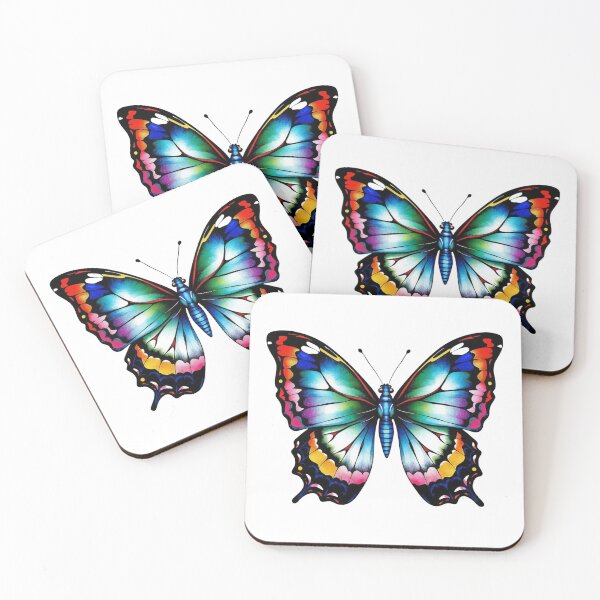 Item preview, Iridescent Jewel Butterfly – Colorful Fantasy Wings Artwork designed and sold by FaerieFusion.
