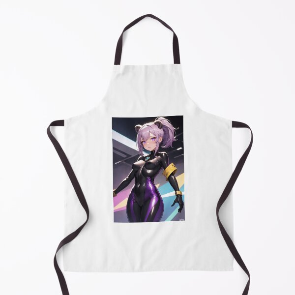 Item preview, Latex Catsuit Girl Purple Hair Panda Ears Art designed and sold by iloveanimechibi.