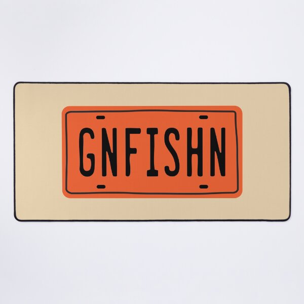 Item preview, Gone Fishin License Plate Sticker designed and sold by BlueSkyTheory.