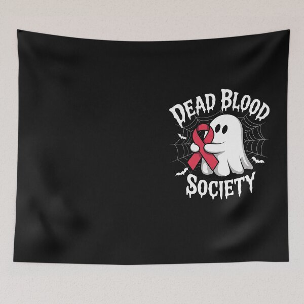 Item preview, Ghost Dead Blood Society Blood Cancer Awareness Halloween designed and sold by Hofersofer.