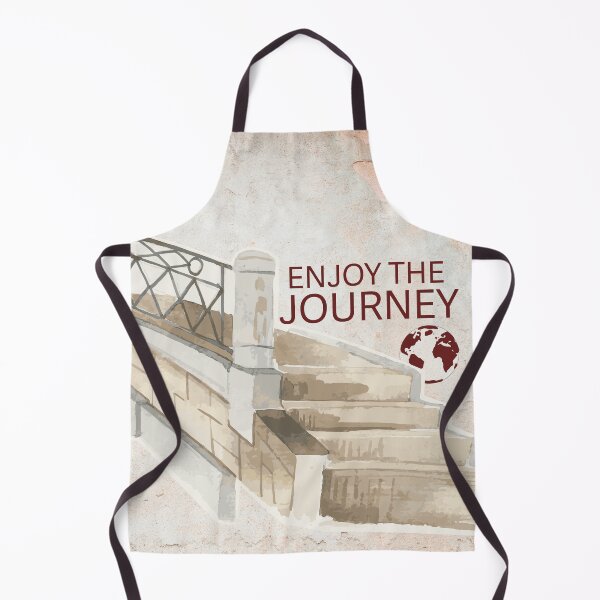 Item preview, Enjoy the Journey Bridge with globe illustration designed and sold by CHASAcreative.