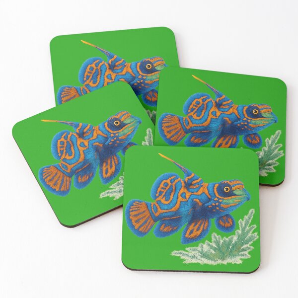 Item preview, Neon Mandarin Dragonet – Reef Jewel in Color designed and sold by TheJoyfulPen.