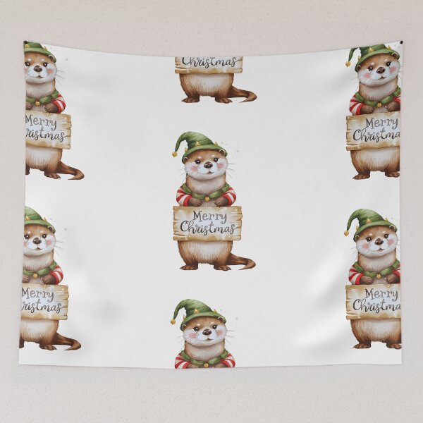 Item preview, Otter Elf Magic – Funny and Cute Xmas Animal Design designed and sold by Otterly Cute.