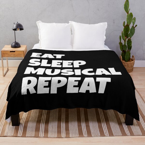 Item preview, Eat Sleep Musical Repeat Theatre Art Actor designed and sold by TerriMichelle.