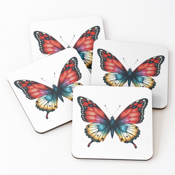 Item preview, Rainbow Monarch Butterfly – Vibrant Fantasy Nature Art designed and sold by FaerieFusion.