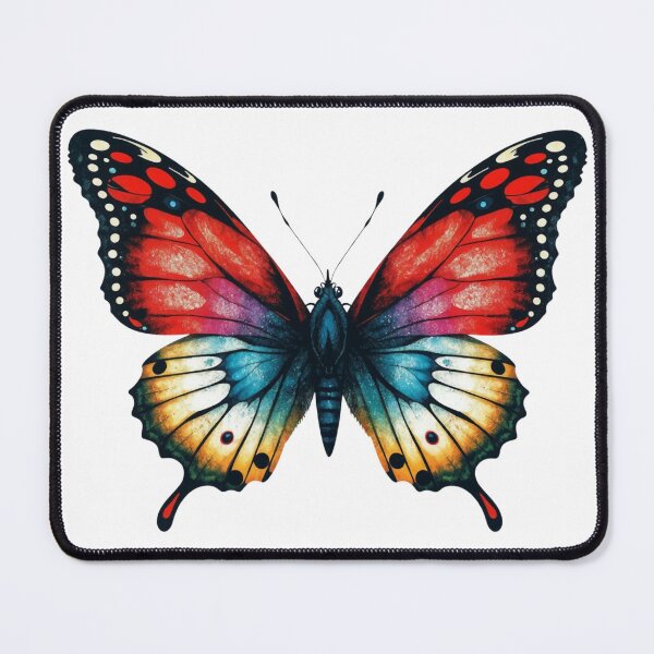 Item preview, Rainbow Monarch Butterfly – Vibrant Fantasy Nature Art designed and sold by FaerieFusion.