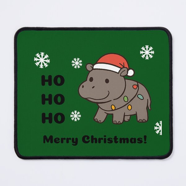 Item preview, HO HO HO Merry Christmas - Hippo Shirt designed and sold by rvanderveken.