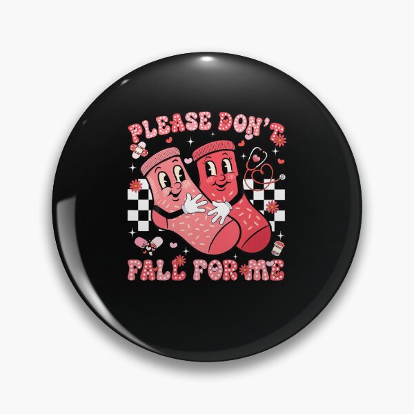 Item preview, Please Don't Fall For Me Nurse Non Slip Socks Valentine Day designed and sold by LunaDangelo.