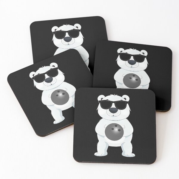 Item preview, Funny Polar Bear Wearing Sunglasses Playing Tenpin Bowling designed and sold by CandyceMillie.