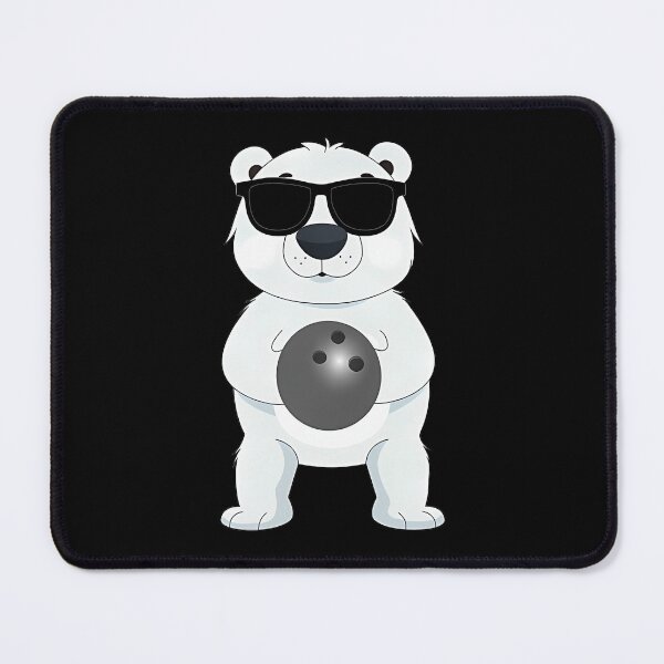 Item preview, Funny Polar Bear Wearing Sunglasses Playing Tenpin Bowling designed and sold by CandyceMillie.