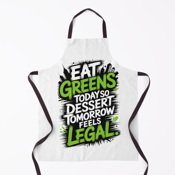 Item preview, Eat Greens Today, Dessert Tomorrow | Funny Healthy Lifestyle Quote Design designed and sold by Panom Suavichien.