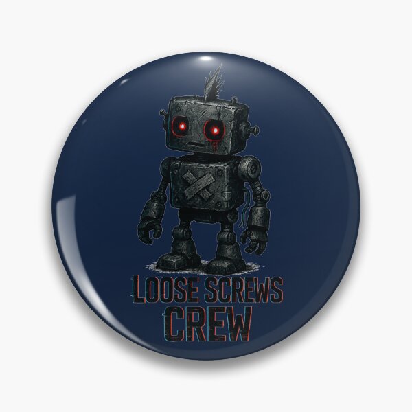 Item preview, Loose Screws Crew – Grunge Punk Robot designed and sold by JonelCrafts.