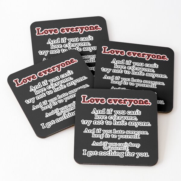 Item preview, Love everyone, if you can, black background designed and sold by mntimg.