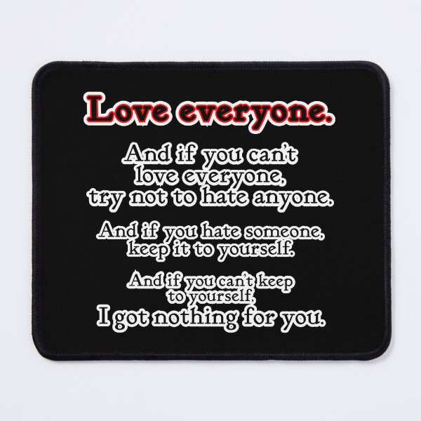 Item preview, Love everyone, if you can, black background designed and sold by mntimg.