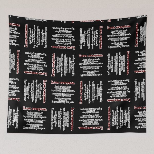 Item preview, Love everyone, if you can, black background designed and sold by mntimg.