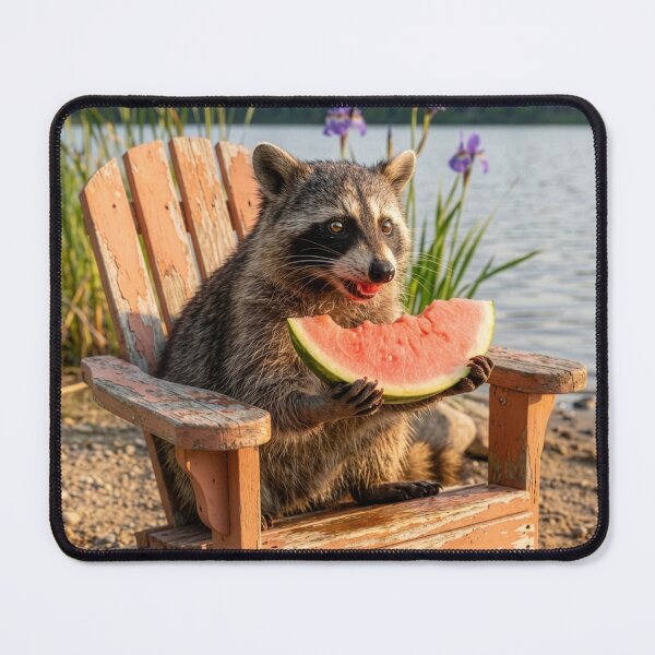 Item preview, Racoon Has His Own Picnic at the Lake designed and sold by Tridentulus.