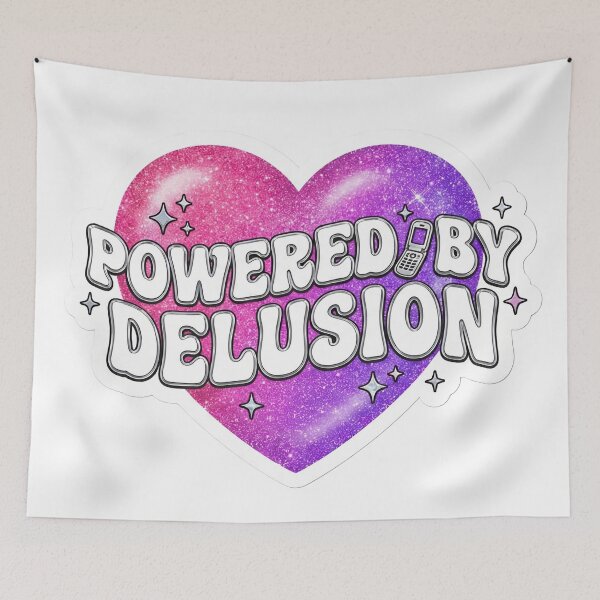Item preview, Powered By Delusion Sparkly Y2K "Lucky Girl" designed and sold by StickyGuys.