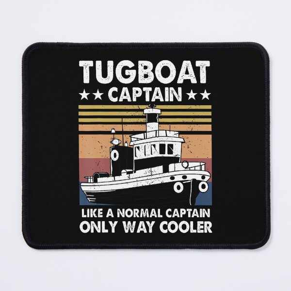 Item preview, Tugboat Captain Retro Vintage Vessels Ship Tug Boat Pilot designed and sold by CandyceMillie.