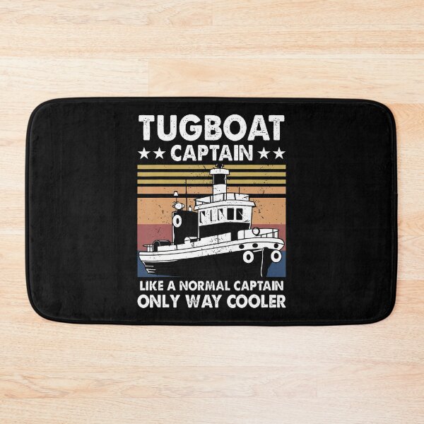 Item preview, Tugboat Captain Retro Vintage Vessels Ship Tug Boat Pilot designed and sold by CandyceMillie.