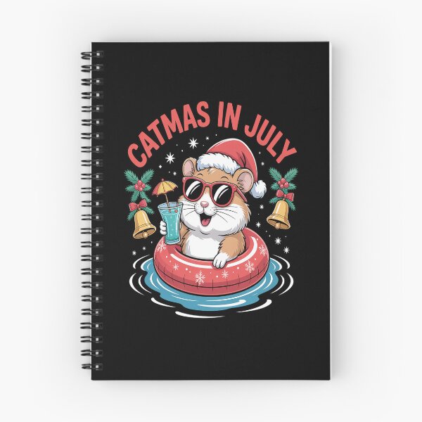 Item preview, Catmas In July Cat & Santa Hat On Float Christmas In July designed and sold by Moxizz.
