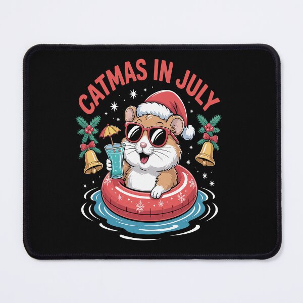 Item preview, Catmas In July Cat & Santa Hat On Float Christmas In July designed and sold by Moxizz.