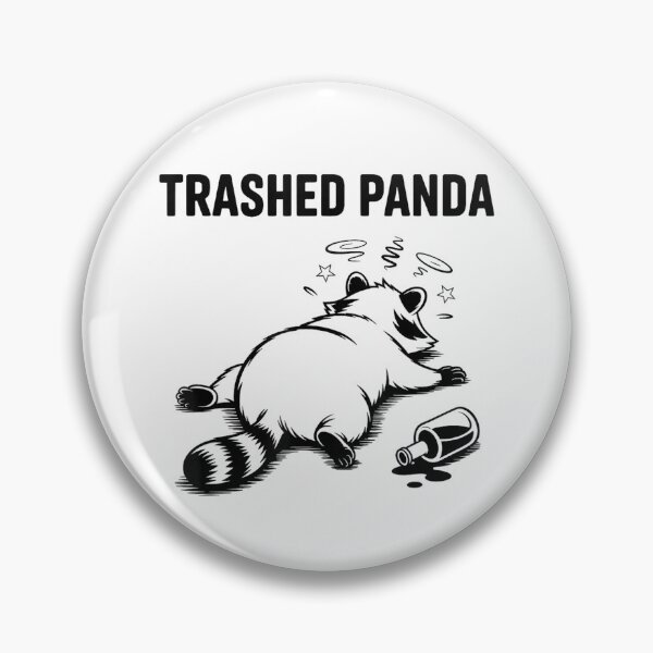Item preview, Trashed Panda Funny Drunk Racoon designed and sold by colornatics.