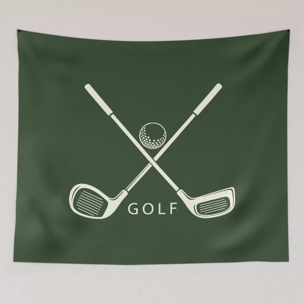 Item preview, Classic Golf Sports Crossed Clubs and Ball Logo designed and sold by KiwiRider.