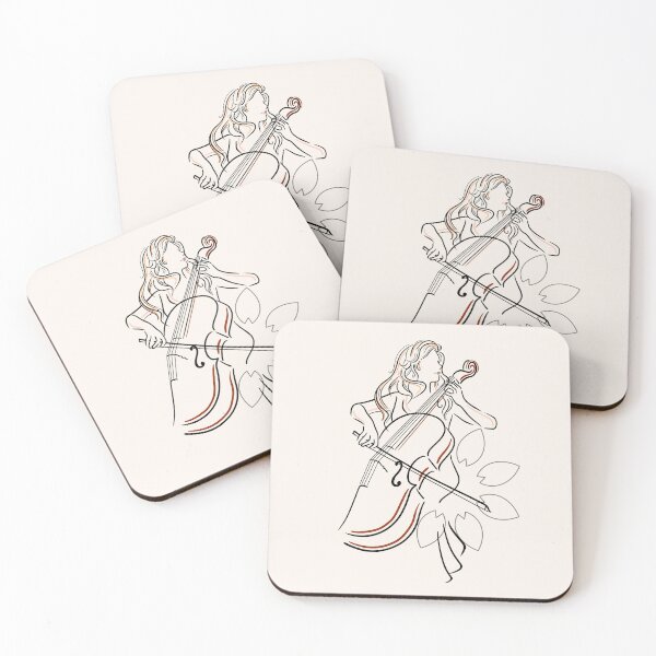 Item preview, The Line of Music: Cellist designed and sold by Kate Hyunsu Cho.