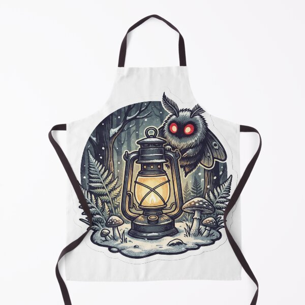 Item preview, Cozy Mothman & Lantern Dark Cottagecore designed and sold by StickyGuys.