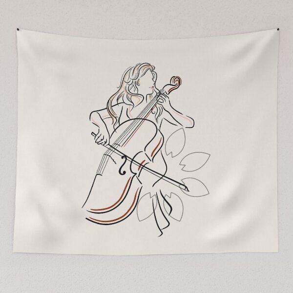 Item preview, The Line of Music: Cellist designed and sold by Kate Hyunsu Cho.