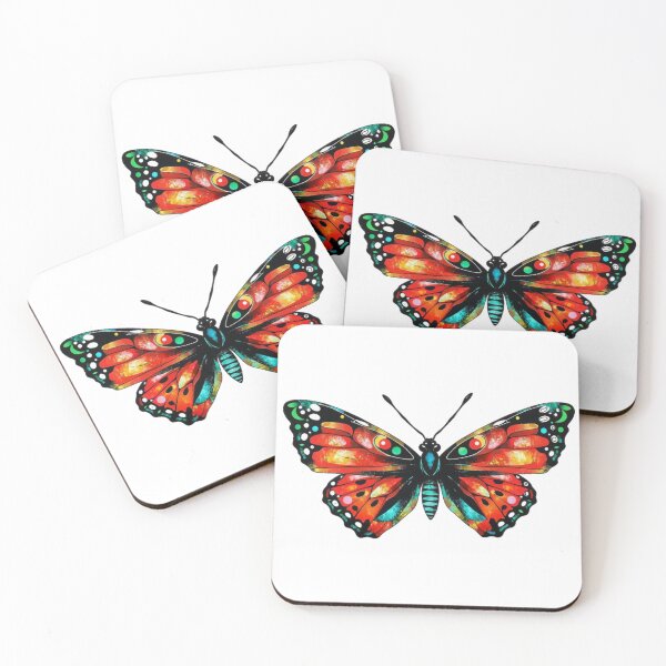 Item preview, Scarlet Emerald Butterfly – Gothic Fantasy Insect Art designed and sold by FaerieFusion.