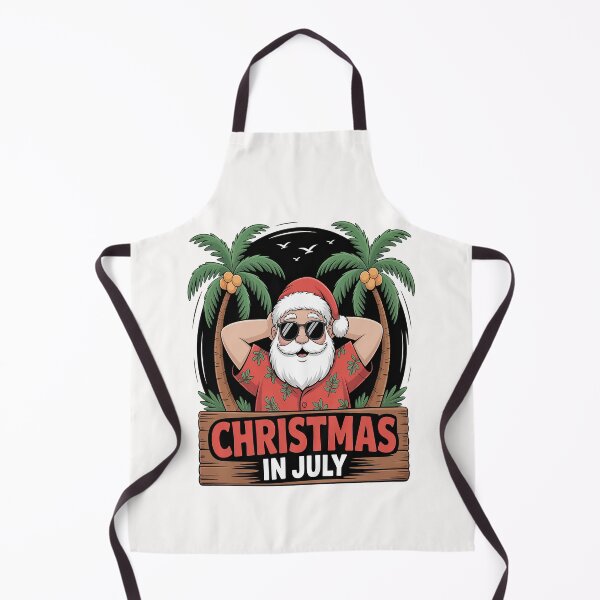 Item preview, Black Mr Santa Enjoying Beach Hawaii Merry Christmas in July designed and sold by Moxizz.