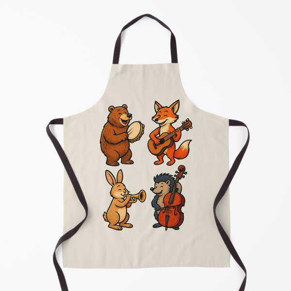 Item preview, Funny cartoon musical forest animal stickers designed and sold by Shean Fritts.