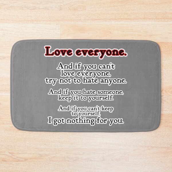 Item preview, Love everyone, if you can, gray background designed and sold by mntimg.