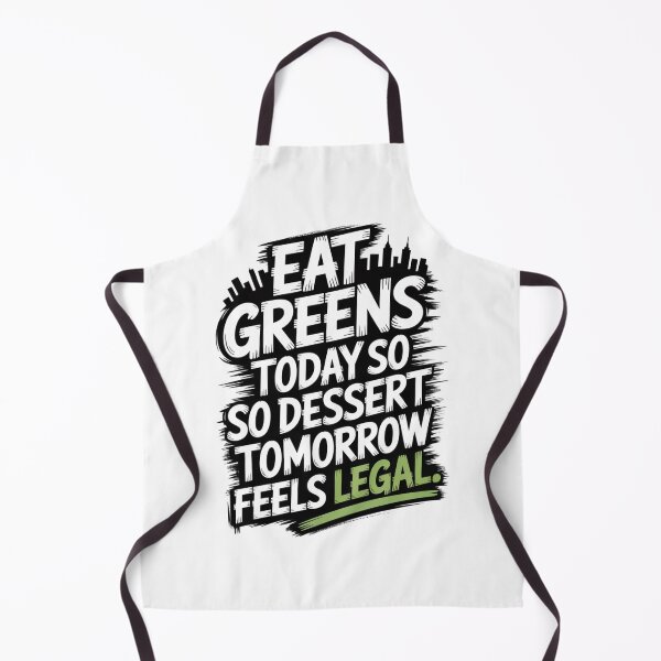 Item preview, Eat Greens Today, Dessert Tomorrow | Funny Healthy Lifestyle Quote Design designed and sold by Panom Suavichien.
