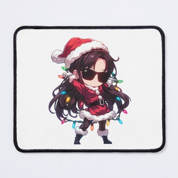 Item preview, Makinami Mari Illustrious Christmas Lights Neon Genesis Evangelion Anime Girl Santa Chibi designed and sold by HumbertoValveno.