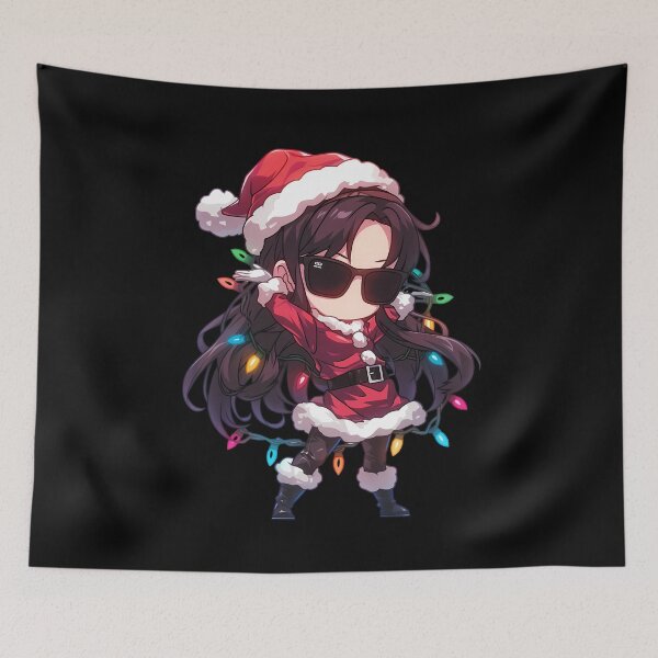 Item preview, Makinami Mari Illustrious Christmas Lights Neon Genesis Evangelion Anime Girl Santa Chibi designed and sold by HumbertoValveno.
