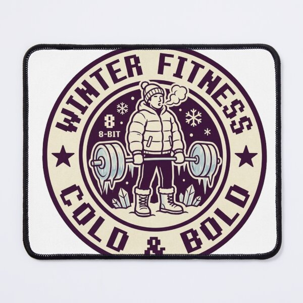 Item preview, Winter Fitness Cold & Bold – Funny Gym Lover Winter Workout designed and sold by Dezyra Clothing .