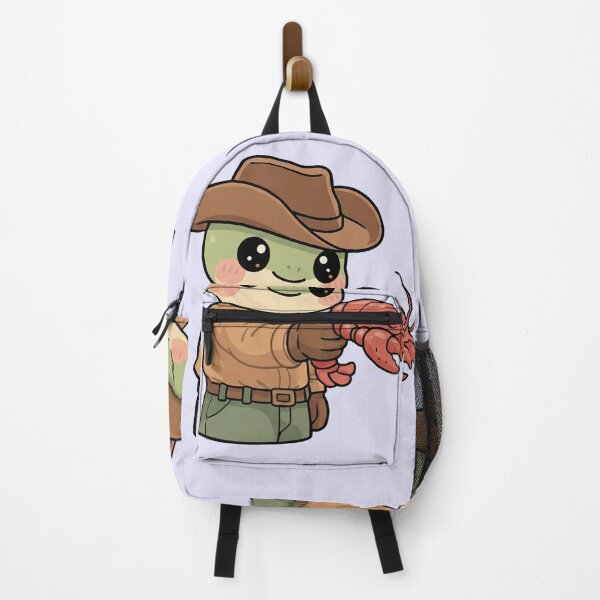 Item preview, gunslinger cowboy western frog with pistol shrimp crawdad designed and sold by NoobyDraw.