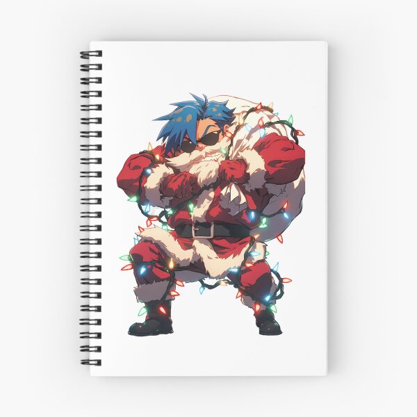 Item preview, Kamina Christmas Lights Gurren Lagann Anime Santa Chibi Brave Holiday Festive designed and sold by HumbertoValveno.