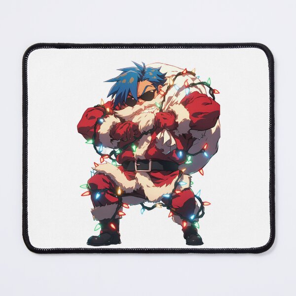 Item preview, Kamina Christmas Lights Gurren Lagann Anime Santa Chibi Brave Holiday Festive designed and sold by HumbertoValveno.